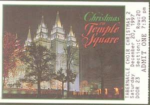 1997 Christmas concert ticket